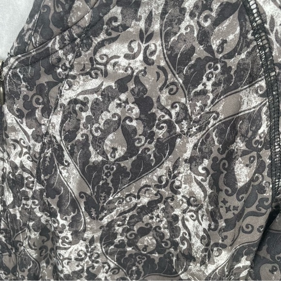 Columbia Titanium Paisley Long Sleeve V-Neck Quarter Zip Hooded Top Pockets L - Picture 4 of 9